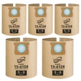 thumbnail image 1 of Paquete de 5 bolsas de vacío para aspiradora DEWALT de 18,9 a 30,3 L para productos húmedos y secos, 1 of 7