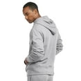 thumbnail image 3 of Men's Cotton Blend Lightweight Fleece Lined Sport Gym Zip Up Sweater Hoodie, Heather Gray XL, 1 Count, 1 Pack, 3 of 4