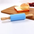 thumbnail image 4 of Mini rodillo de amasar de 9 pulgadas, 2 uds., rodillo de amasar con mango de madera para niños, rodillos de masa para suministros para hornear, cocina casera, 4 of 5