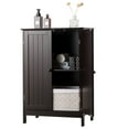 thumbnail image 1 of Patiojoy Bathroom Storage Cabinet with Double Doors Wooden Cupboard Shoe Cabinet Brown, 1 of 5