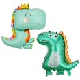 thumbnail image 2 of Globo de dinosaurio versión Q corona bonita decoración de fiesta temática de dinosaurio globo de papel de aluminio de dibujos animados de cumpleaños para niños, 2 of 5