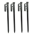 thumbnail image 1 of koolsoo Tent Peg Ground Hexagon Pegs Essential Lightweight Length 4 Ultralight More Tent 20cm black, 1 of 9