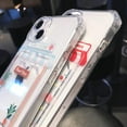 thumbnail image 5 of Compatible with iPhone Case,Cute Cartoon Bear Credit Card Slot Holder Wallet Transparent Camera Lens Protection Clear Soft Shockproof Cover Phone Case (Plant,iPhone Xs), 5 of 6