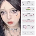 thumbnail image 2 of Facial Tattoo Patch Waterproof Makeup Tattoo Stickers Face Stickers\ N1J2, 2 of 7
