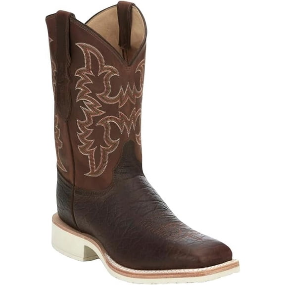 Justin Men's Ryker 11" Wide Square Toe Block Heel Western Mid-Calf Boots, Size 13 (D) - AQ7070