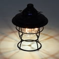 thumbnail image 2 of Bearachild Linterna Solar Vintage, lámpara recargable con mango de Metal, linterna para interiores y exteriores, tienda de campaña, decoración de patio Iluminación y accesorios Bearachild HA073756-01, 2 of 6
