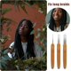thumbnail image 5 of piezas de herramienta de crochet para rastas, aguja de crochet para el cabello, incluidos 3 ganchos para rastas con diferentes agujas de crochet, 2 herramientas de bloqueo de cabello para trenzar, 5 of 5