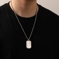 thumbnail image 6 of HEYOLL Gold Dog Tag Necklaces for Men to My Son Gifts from Dad American Flag Pendant Chain Military Army Birthday Valentines Day Jewelry Gifts Son Teen Teenages Tween Preteen Him Age Ideas, 6 of 7