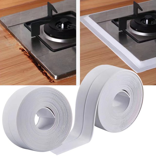 Caulk Strip, PE Self Adhesive Bathtub Sealant Tape for Kitchen