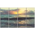 thumbnail image 2 of Colorful Bluish Waters At Sunset - Seascape Canvas Art Print, 2 of 3