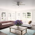 thumbnail image 6 of Hunter Fans 52" Crestfield Lighted Ceiling Fan Matte Silver with Light Gray Oak Blades and Integrated LED, 6 of 10