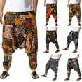 thumbnail image 6 of Seyurigaoka Men’ s Trousers Floral Print High Waist Harem Pants Loose Pants, 6 of 6