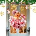 thumbnail image 6 of BLEEUS Christmas Wreath Christmas Gingerbread Man Wreath Christmas Door Wreath (A) Christmas Essential (A), 6 of 10