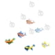 thumbnail image 5 of 6 piezas de bola flotante para acuario, decoración de pecera, figura de pez de vidrio soplado, 5 of 6