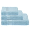 thumbnail image 3 of Melissa Linen Elegant Turkish Towels (Set of 3), Bath Towel, Hand Towel, Washcloth, Ocean Blue, 3 of 8