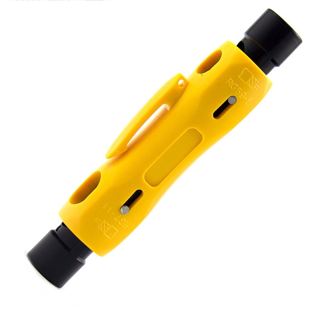 1x For RG6 RG59 RG7 RG11 Cat5/6e Cutter Stripper Tool of Speedy Coaxial Cable vd 