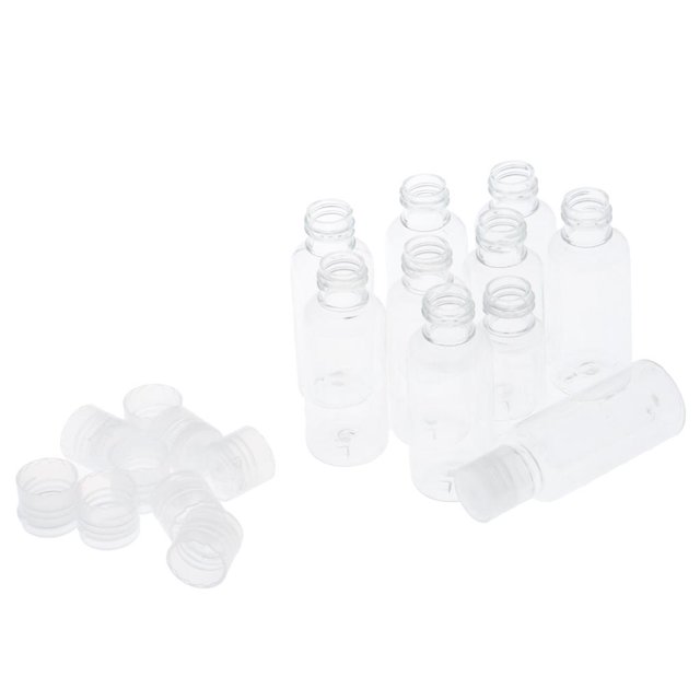 10pcs de Muestra Líquida Aceites Esenciales Loción Viales de Almacenamiento , 30ml Baoblaze Botella de muestra líquida de 50 ml