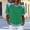 A48 Green, variant on Collared T Shirt for Women Collared V Neck Short Sleeve Casual Vintage Everyday Wear Going Out Standard Fit Solid Color Denim Patchwork Design Soft Breathable Summer Tops