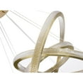 thumbnail image 4 of Bethel International LED Chandelier Sand Gold Metal & Acrylic, 4 of 5