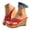 Red, variant on Dakaela Women's Platform Wedge Sandals Cork Wedges Heels Slip on Espadrille Slides Comfortable Open Toe Casual Dressy Summer Beach Shoes Size 6-10
