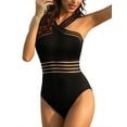 thumbnail image 5 of Hilor Womens One Piece Regular Swimsuits Front Crossover Bathing Suits Hollow Swimwear Monokinis, 5 of 9