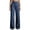 Navy, variant on LEAVINGSUO Wide Leg Pants for Women Solid Color Casual Versatile Corduroy Straight Leg Pants With Pockets Black S