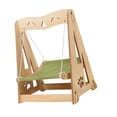 thumbnail image 4 of Wooden Swing Hammock for Cats, Sturdy Rope, Breathable Fabric,  Structure, Multi Purpose, Wood Material, Suitable for All Seasons, 4 of 8
