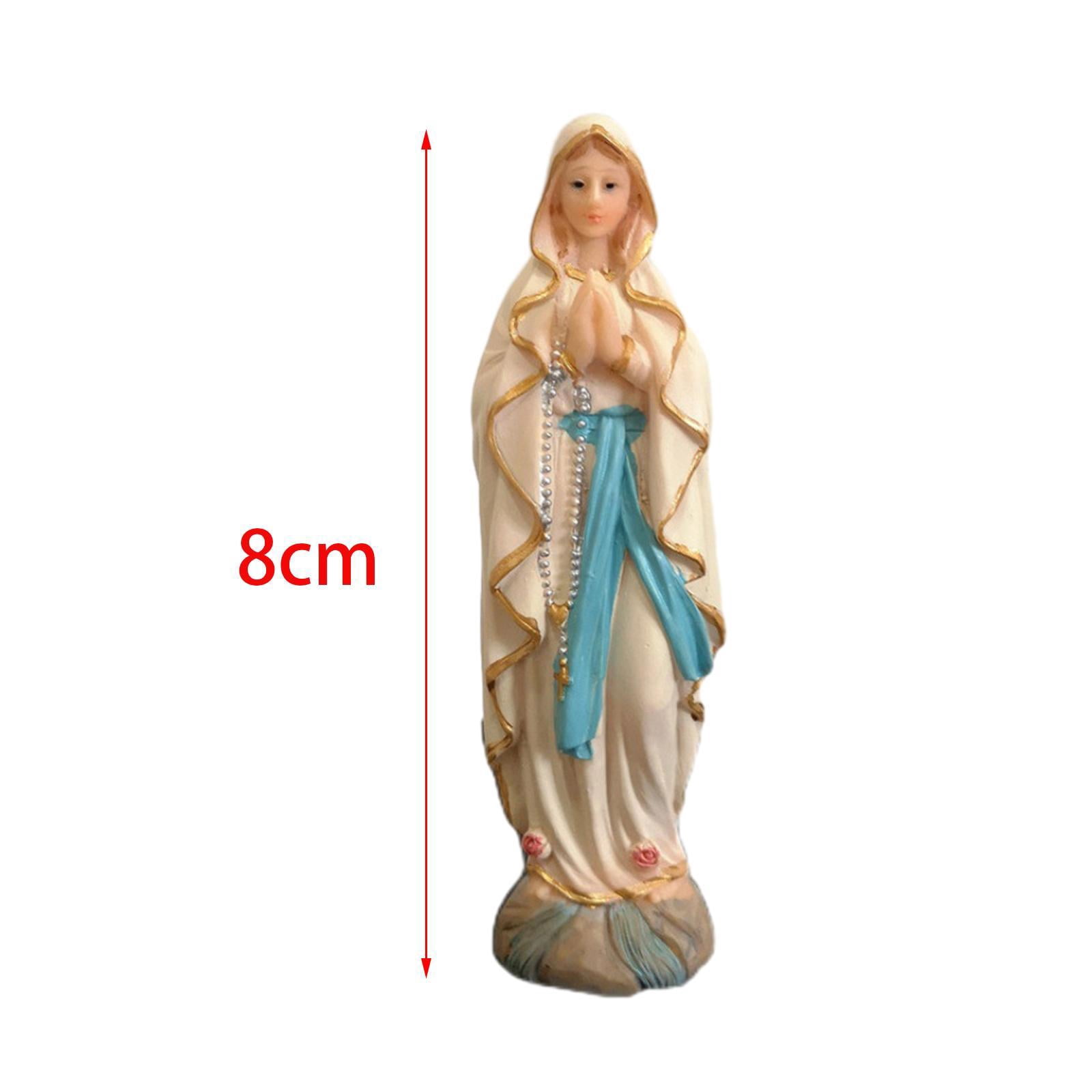 Fiocias Mary Paper Towel Holder Dispenser Non Slip Vertical Tissue Holder Rack Lady of Luther Figurine Artwork Decorative Desk Display Blessed Luther S