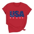 thumbnail image 7 of American Flag Shirts for Women 4th of July T-Shirt Graphic Patriot Tee USA Flag Shirt Tops, 7 of 7