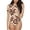 Snake4, variant on Snake Women's Short-Sleeved Onesie, One-Piece Swimsuit for Parties, dates, clubs - Medium
