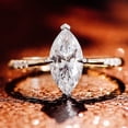 thumbnail image 4 of solitaire jewels 1.5CT Marquise Moissanite Engagement Ring For Women, 18K Rose Gold, 4 of 5
