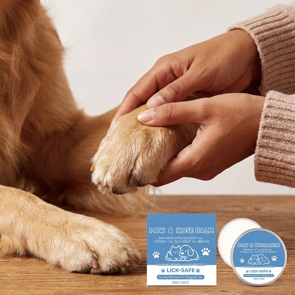Pet Paw and Nose Balm for Dogs & Cats | Moisturizing Cream Protects & Repairs Dry Cracked Paw Pads | Soothing Winter Care with Natural Ingredients