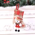 thumbnail image 7 of Christmas Stockings, Xmas Stockings, 3D Plush Socks Gift Bags for Kids Decor Home Ornament Holiday Party Supplies, Burlap Style with Santa, Snowman, Christmas Tree, Bears, 7 of 7