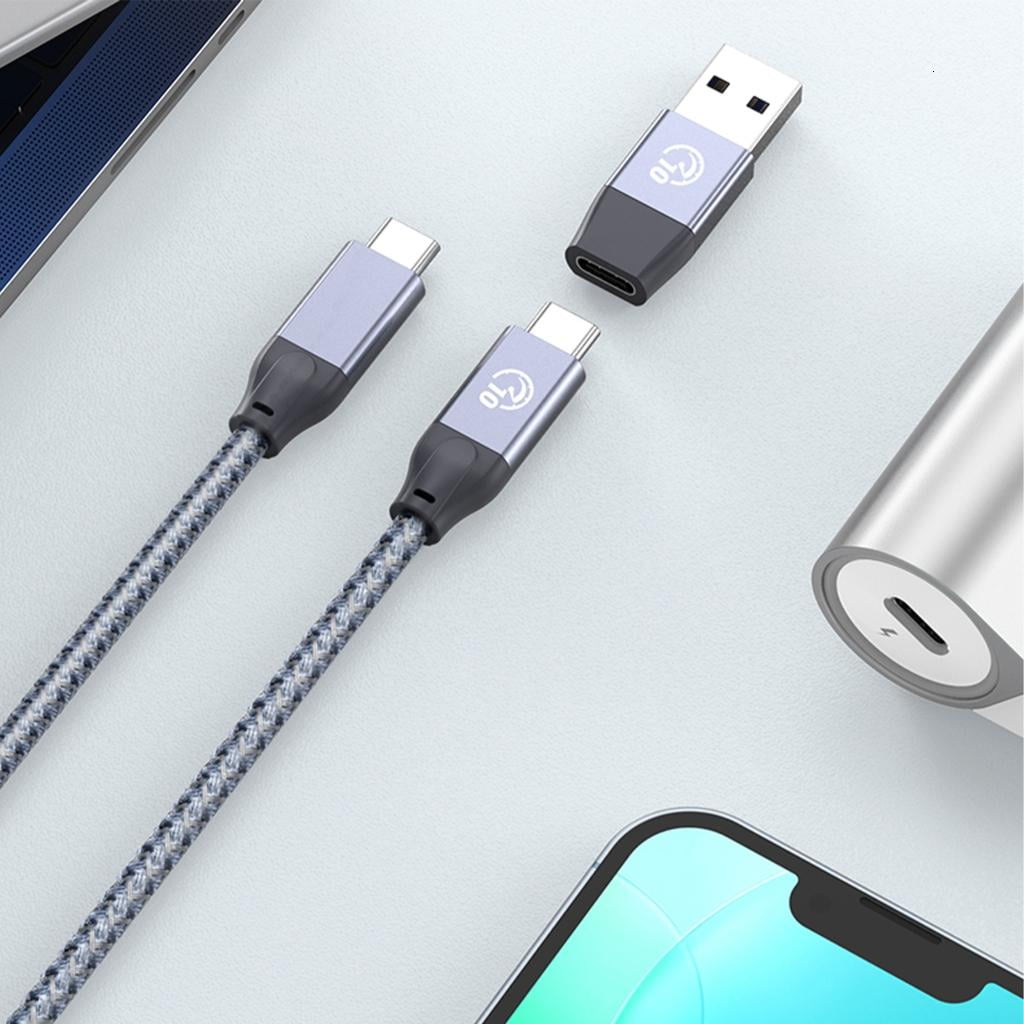 Tizuqe Streamlines Workspaces USB3.2 Hub, USB Splitter Fast Data &Strong Power Adapter