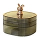 thumbnail image 1 of Caja de almacenamiento de joyas organizador de joyas, accesorios de viaje modernos de gran capacidad para mujeres, almacenamiento de joyas para Verde, 1 of 8