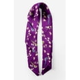 thumbnail image 2 of Bimba Purple Floral & Paradise Whydah Bird Pure Silk Printed Head Bandanas Summer Neck Wrap Scarf 40 x 80 Inches, 2 of 6