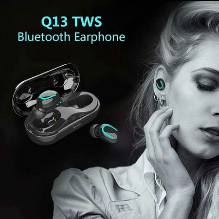 Upgraded 2019 Bluetooth Earbuds 5.0 Smallest Wireless Earbuds Mini Bluetooth 5.0 True Wireless Earphones with 24 Hours Playtime Sweatproof 3D Stereo Hi-Fi Sound Built-in Mic with Charging