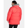 thumbnail image 3 of Big Chill Women's and Women's Plus Wide Quilted Puffer Coat with Faux Fur Trim Hood, Sizes S-3X, 3 of 4