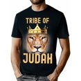 thumbnail image 1 of Camiseta Judah Lion, 100 % algodón, regalo religioso, tallas S-XXXL, negra, para deportes de ocio, 1 of 6