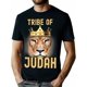 thumbnail image 1 of Camiseta Judah Lion, 100 % algodón, regalo religioso, tallas S a XXXL, color negro, 1 of 6