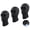 Medium Long Black, variant on 3 Pcs Ice Silk Balaclava, Cooling Sun Protection Mesh Face Mask for Cycling, Motorcycle & Ski