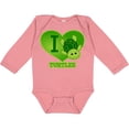 thumbnail image 3 of Inktastic I Love Turtles Boys or Girls Long Sleeve Baby Bodysuit, 3 of 5