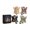 Black, variant on TanGnanna Patchwork Fairy Doll Making Kit DIY Sewing Kit for Adults and Beginners 4 Winged Elf Cloth Dolls Craft Set Pre-Cut Fabric and Supplies Fairy Garden Gift for Sewing Lovers and Home Decor