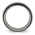 thumbnail image 2 of Edward Mirell Black Ti w/Sterling Silver Casted 9mm Band, 2 of 6