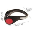 thumbnail image 2 of LED Shoe Clip Light for Running & Cycling - Bright, Lightweight Safety Light for Night Sports, Outdoor Activities, Walking, Camping - Waterproof, Flashing & Steady Modes - Fits Shoes, Bikes, Bags, 2 of 4