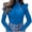 Blue, variant on Aayomet Shirts For Women Women's Sleeveless Long Sleeves Turtleneck Top Basic Stretch Fitting Pullover Lightweight Slim Shirt,Blue XXL