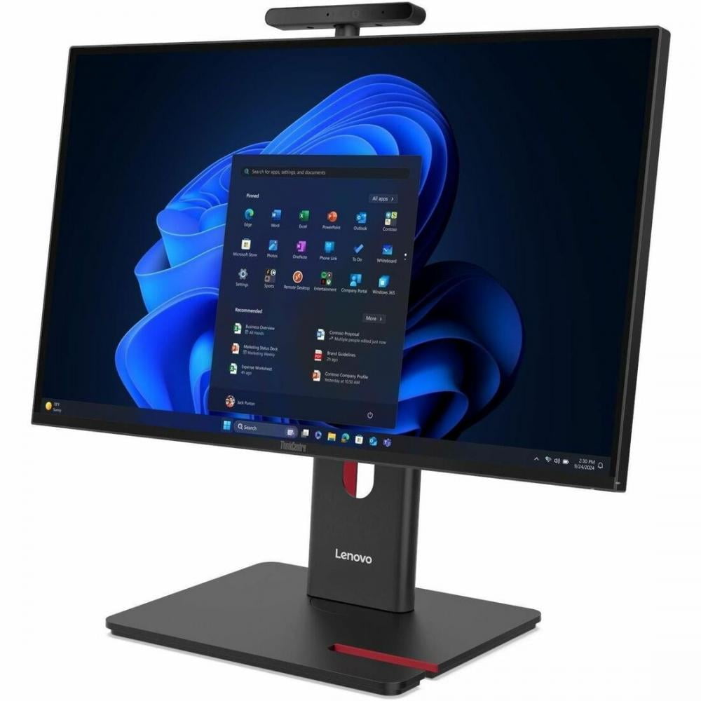 Lenovo ThinkCentre M90a Gen 6 13AT0003US All-in-One Computer - Intel Core Ultra 5 2nd Gen 225 - 8 GB - 256 GB SSD - 23.8" Full HD - Desktop - Black - Intel Q870 Chip - 1920 x 1080 - Windows 11 Pro ...