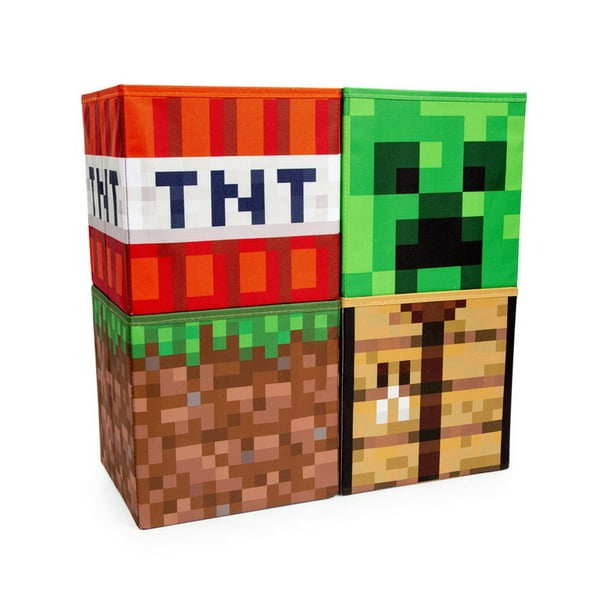 Minecraft 10-Inch Storage Bin Organizer Set | Creeper, TNT ...