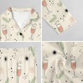 thumbnail image 6 of Top-kevin Champagne Glasses Snowflakes Pine Women's Long-Sleeve Shirt And Full-Length Bottom Pajama Set, 6 of 12