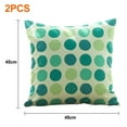thumbnail image 2 of Funda de almohada de poliéster con estampado de hojas de plantas, impermeable, de doble cara, 2 uds., sin núcleo, 2 of 5